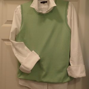 Lands' End Lemon-Lime Sleeveless Top or Vest (NWT)
